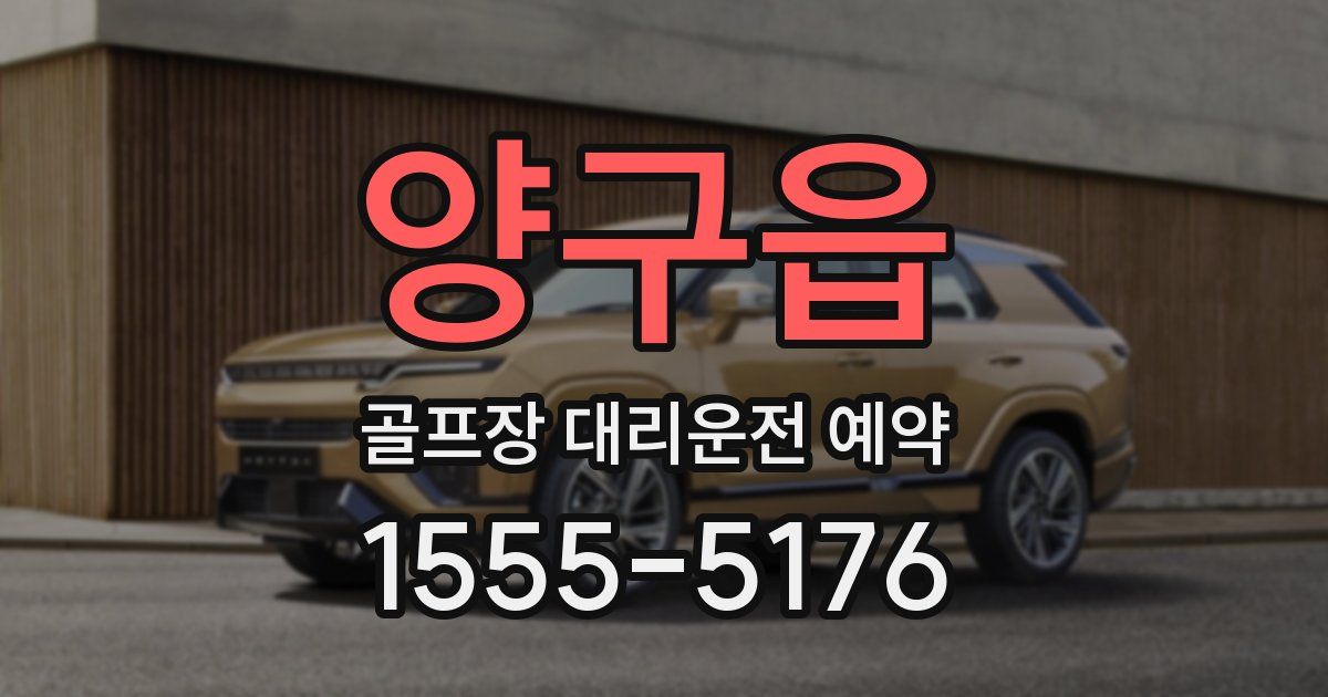 양구읍 골프장 대리운전 예약