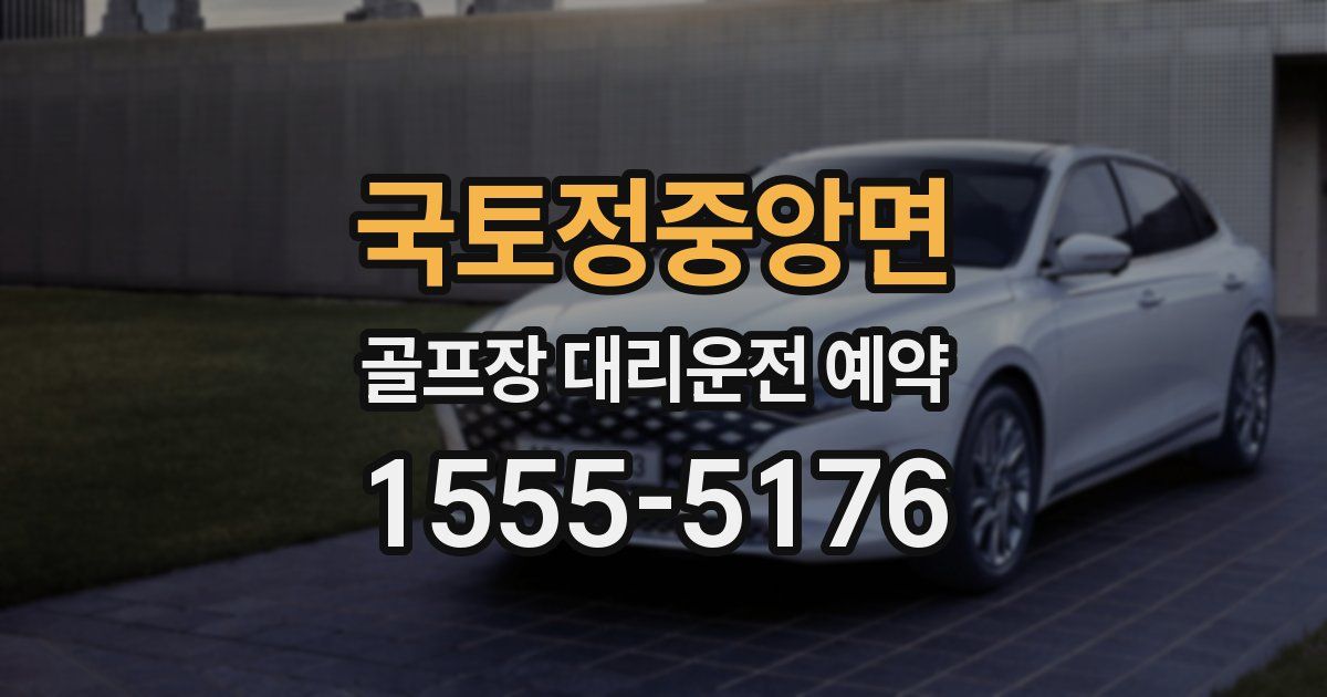 국토정중앙면 골프장 대리운전 예약