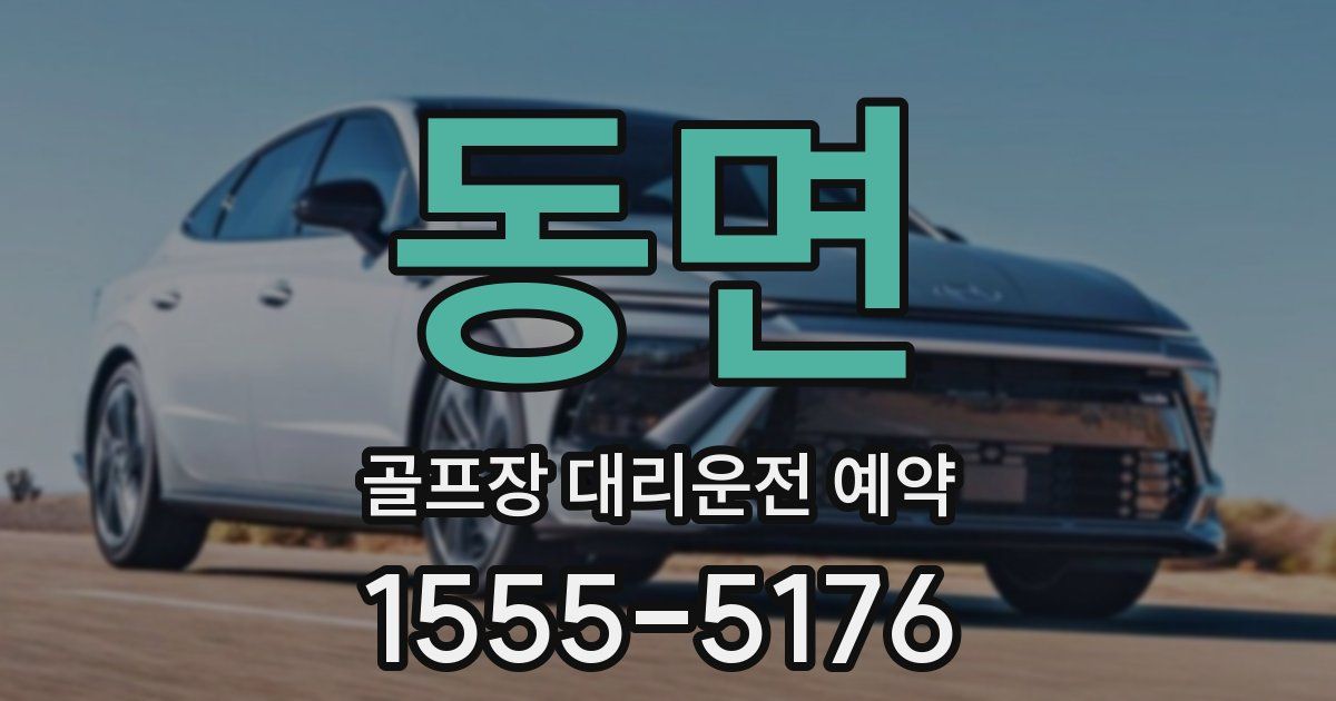 동면 골프장 대리운전 예약