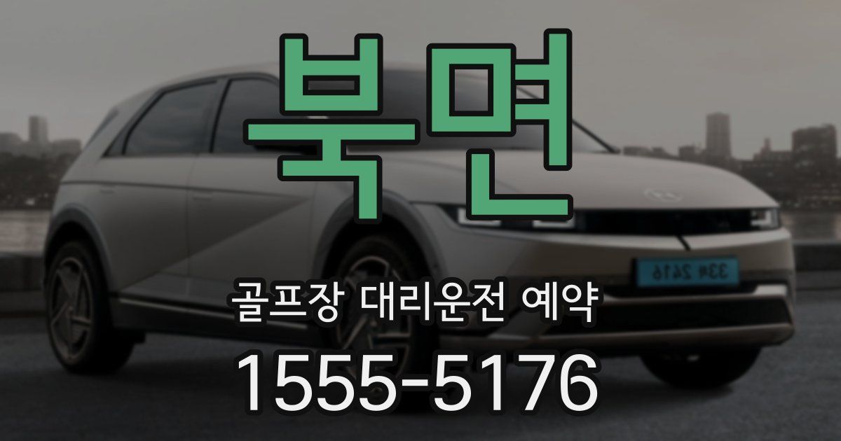 북면 골프장 대리운전 예약