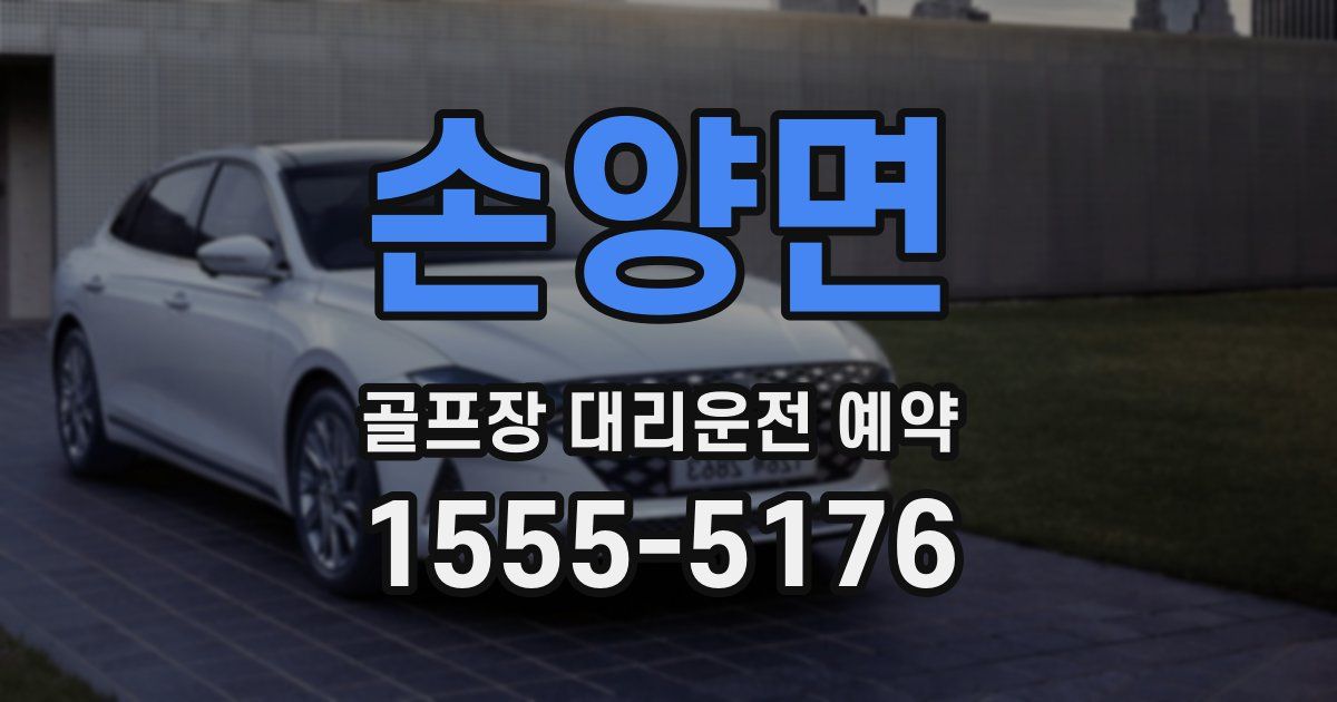 손양면 골프장 대리운전 예약