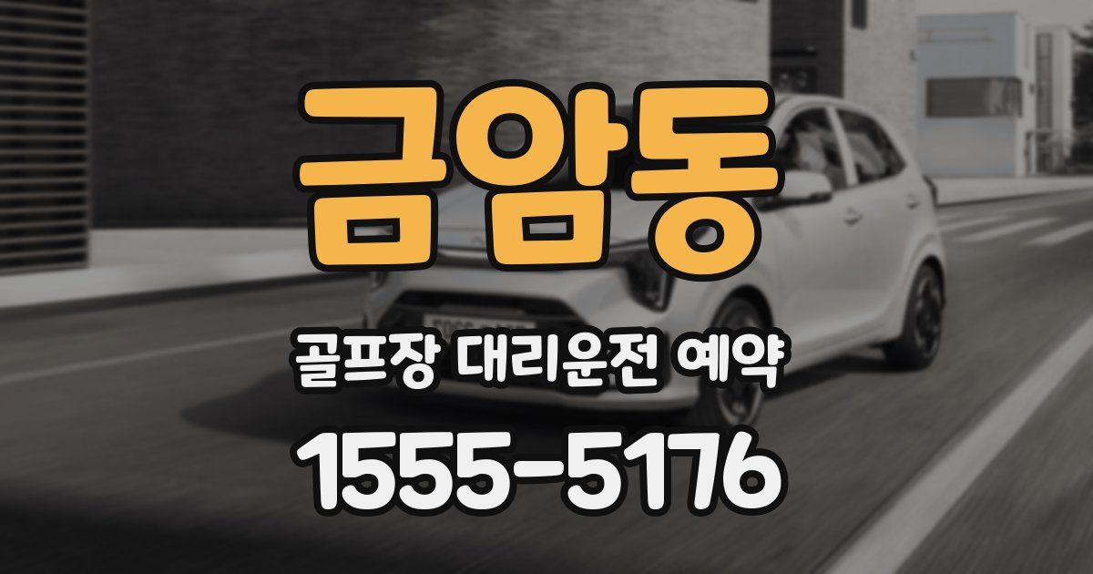 금암동 골프장 대리운전 예약