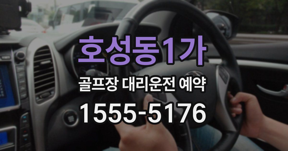 호성동1가 골프장 대리운전 예약