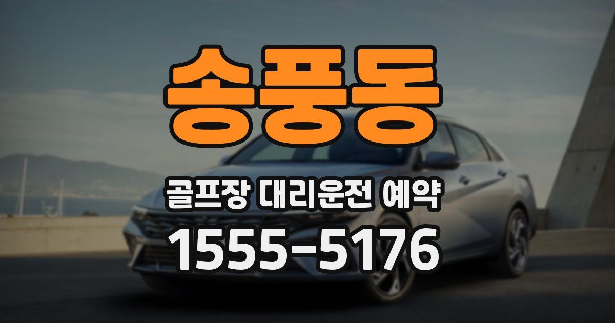 송풍동 골프장 대리운전 예약