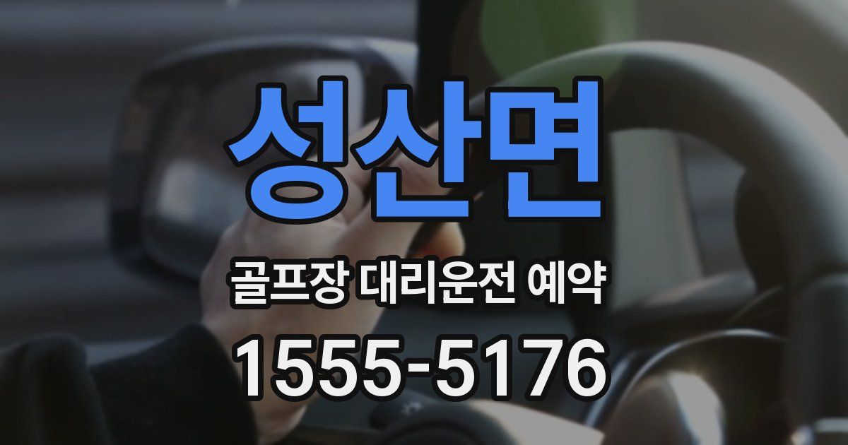성산면 골프장 대리운전 예약