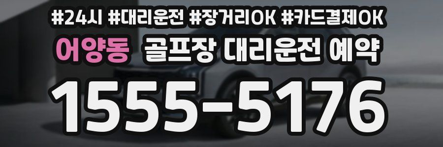 어양동 골프장 대리운전 예약