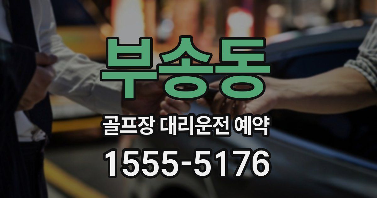 부송동 골프장 대리운전 예약
