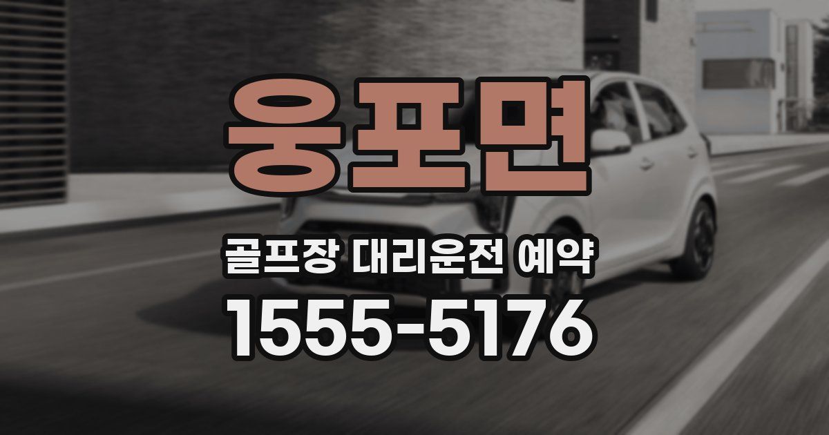 웅포면 골프장 대리운전 예약