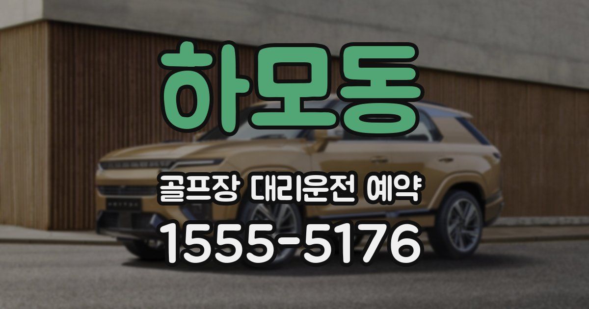 하모동 골프장 대리운전 예약
