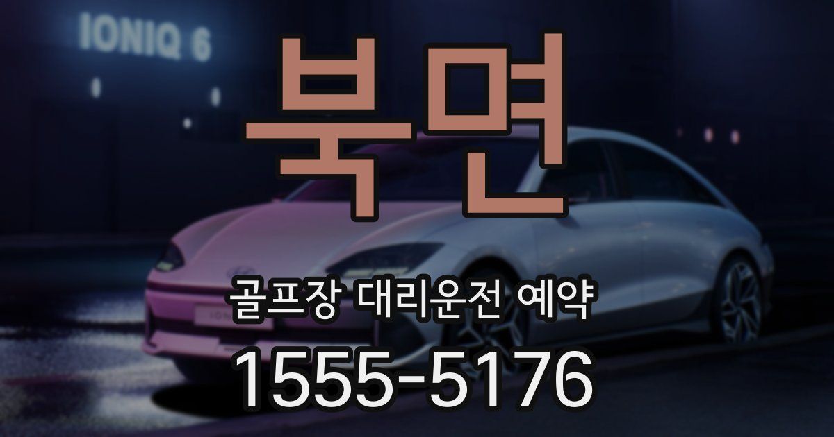 북면 골프장 대리운전 예약
