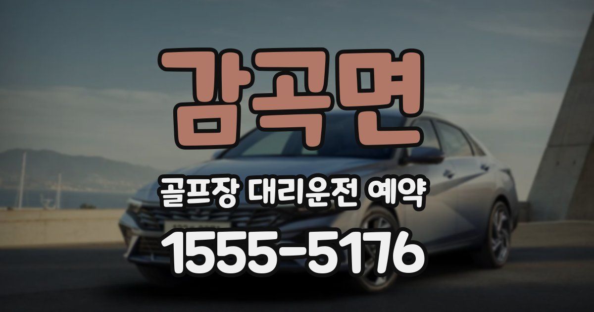 감곡면 골프장 대리운전 예약