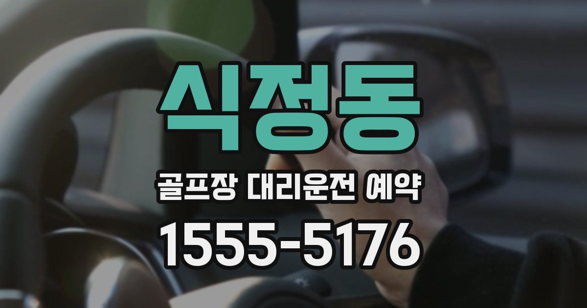 식정동 골프장 대리운전 예약