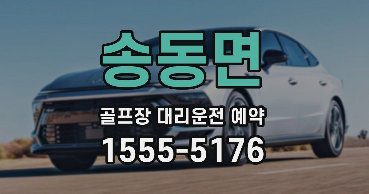 송동면 골프장 대리운전 예약