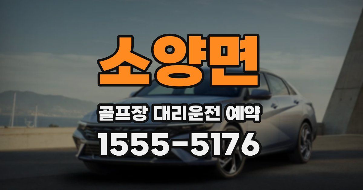 소양면 골프장 대리운전 예약
