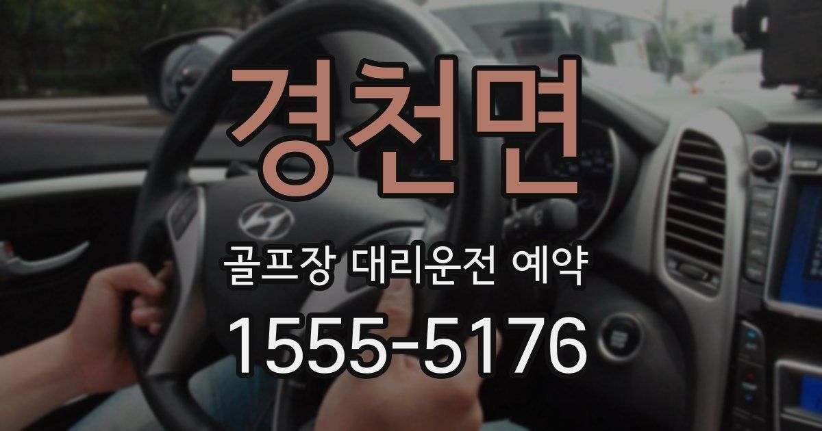 경천면 골프장 대리운전 예약