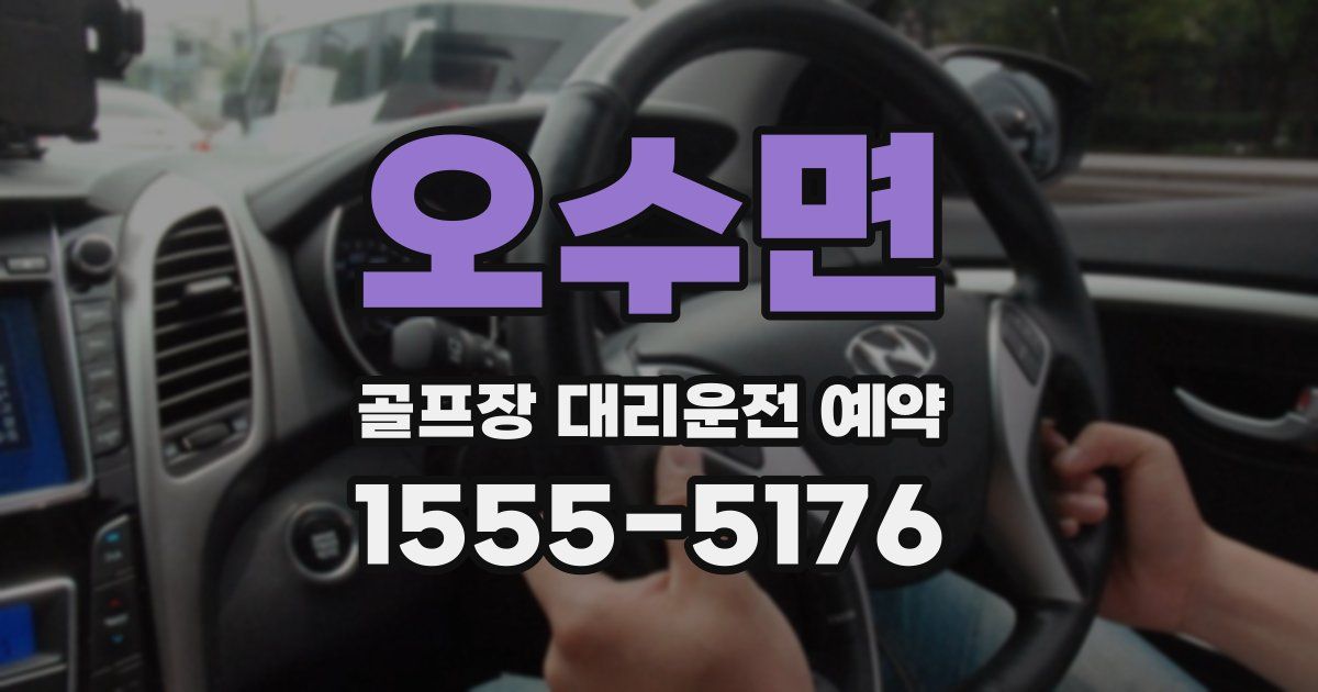 오수면 골프장 대리운전 예약