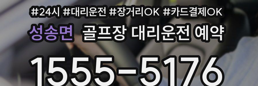 성송면 골프장 대리운전 예약