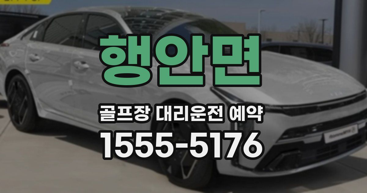 행안면 골프장 대리운전 예약