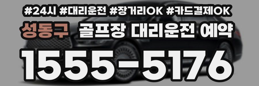 성동구 골프장 대리운전 예약