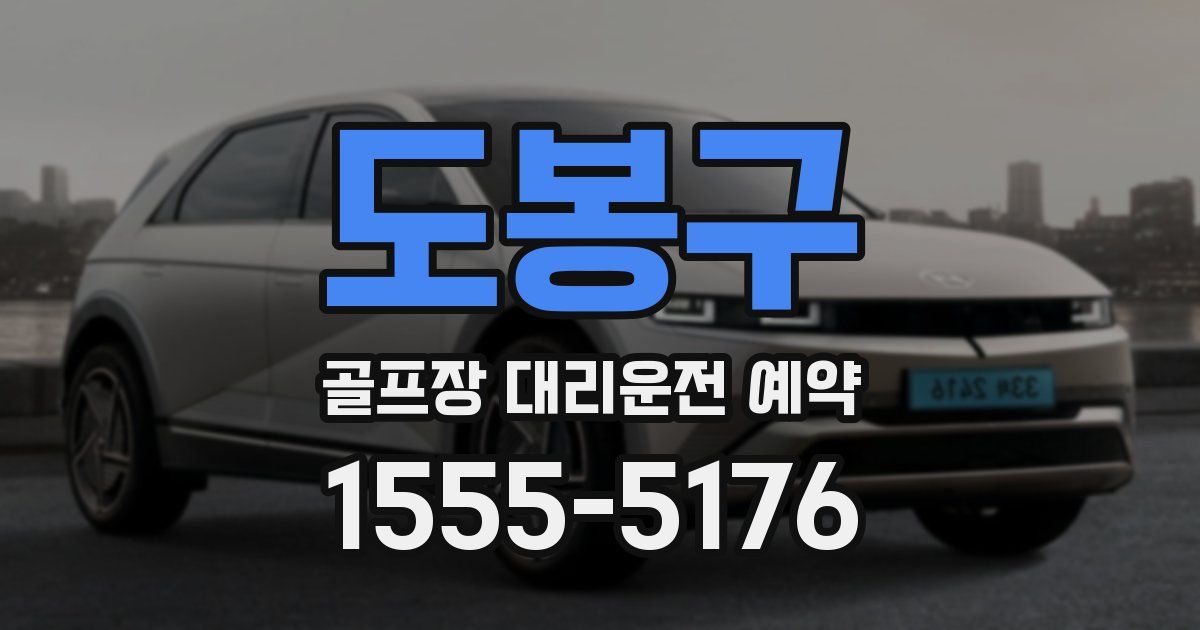 도봉구 골프장 대리운전 예약