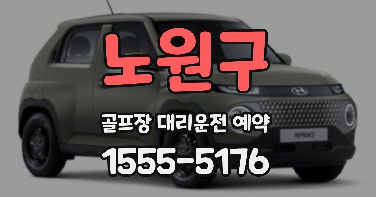 노원구 골프장 대리운전 예약