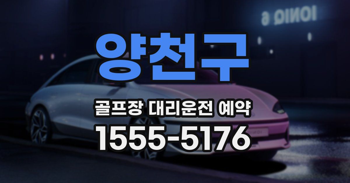 양천구 골프장 대리운전 예약