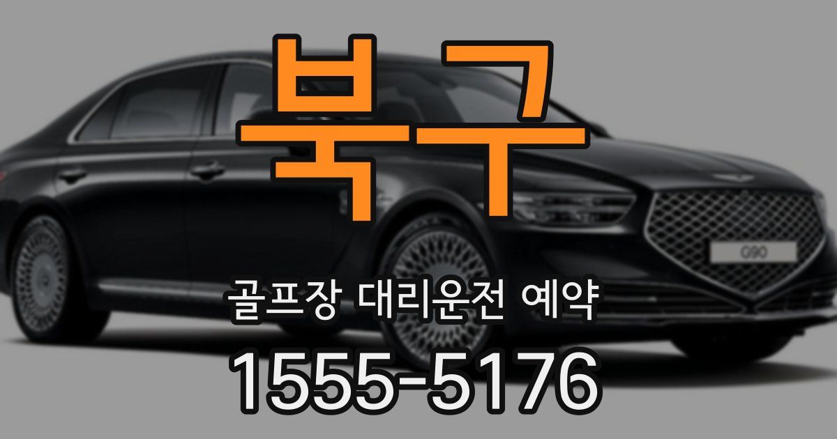 북구 골프장 대리운전 예약