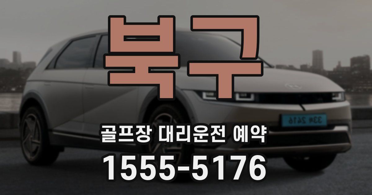북구 골프장 대리운전 예약