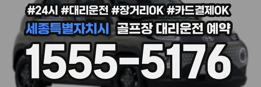 세종특별자치시 골프장 대리운전 예약