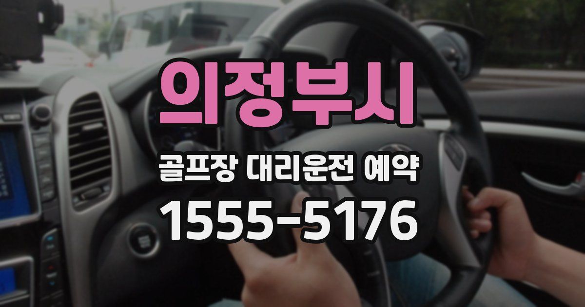 의정부시 골프장 대리운전 예약