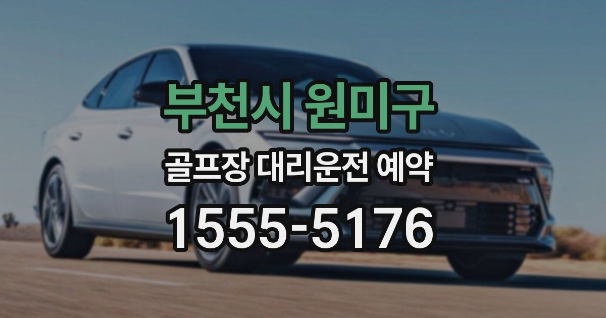 부천시 원미구 골프장 대리운전 예약