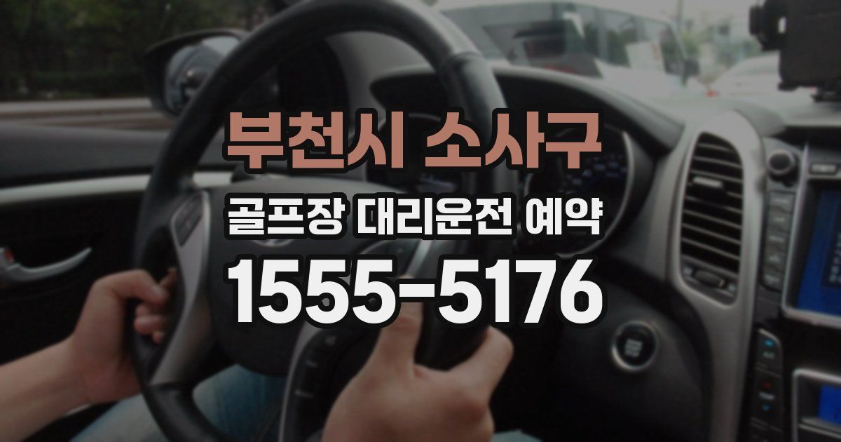 부천시 소사구 골프장 대리운전 예약