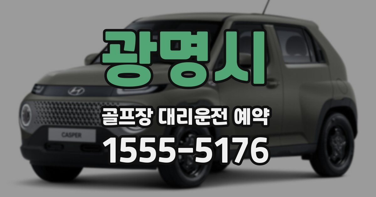 광명시 골프장 대리운전 예약