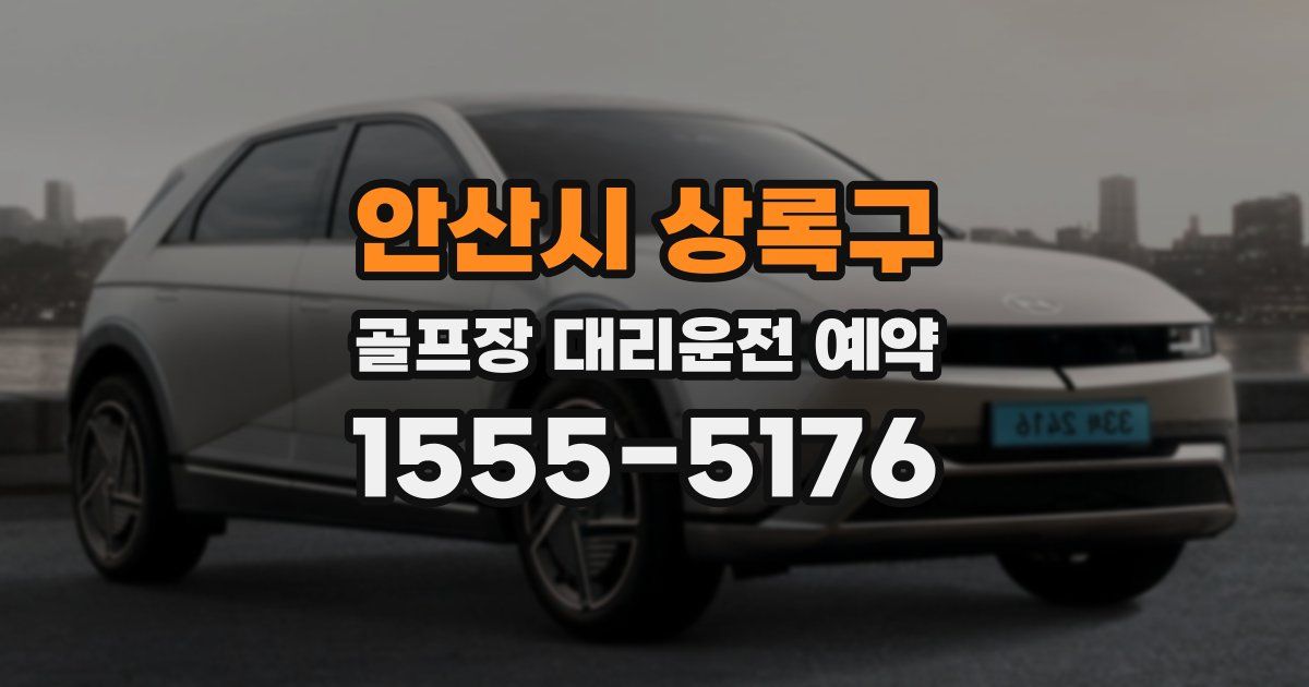 안산시 상록구 골프장 대리운전 예약
