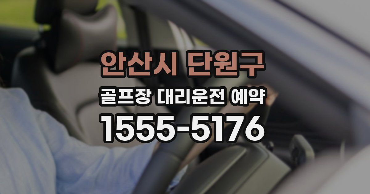 안산시 단원구 골프장 대리운전 예약