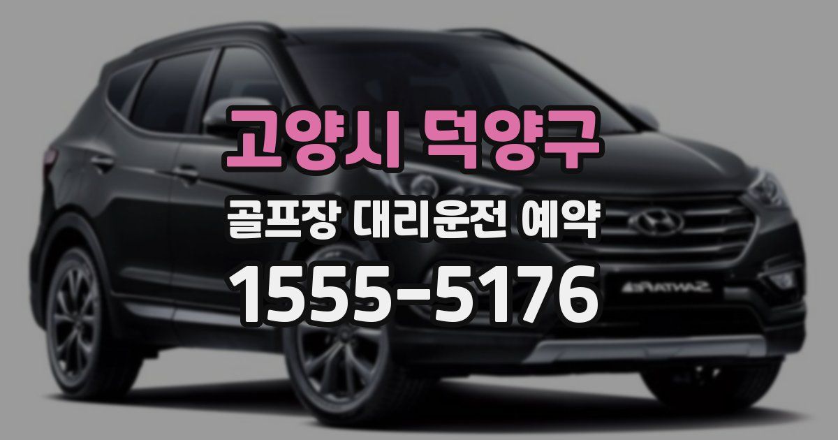 고양시 덕양구 골프장 대리운전 예약