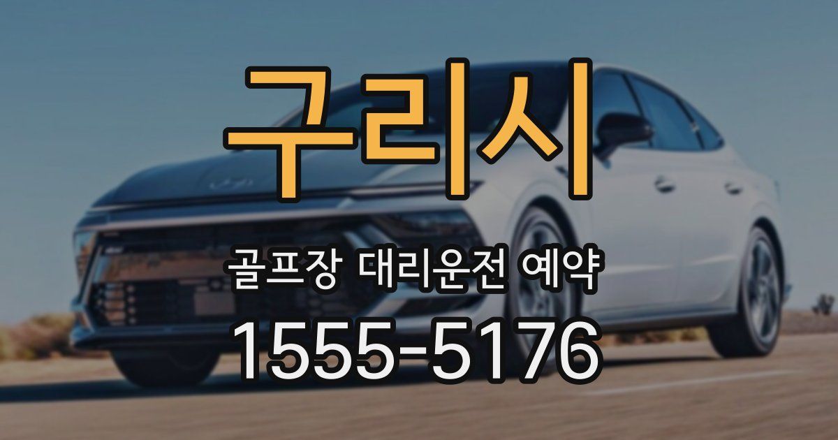 구리시 골프장 대리운전 예약