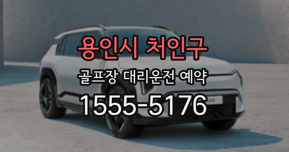 용인시 처인구 골프장 대리운전 예약