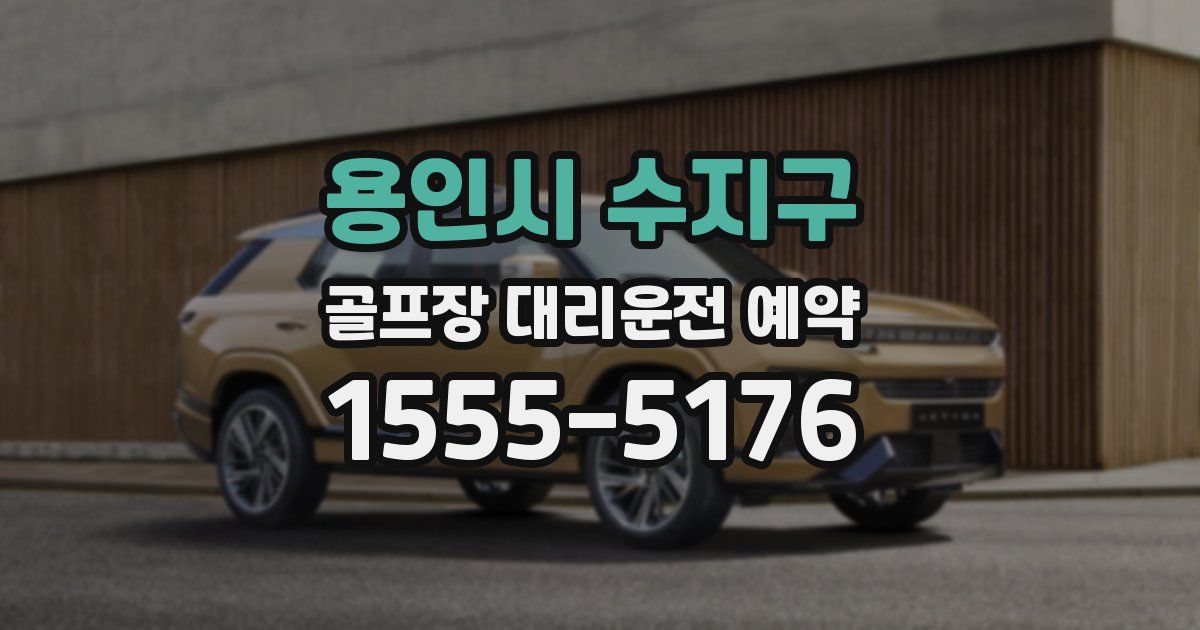 용인시 수지구 골프장 대리운전 예약