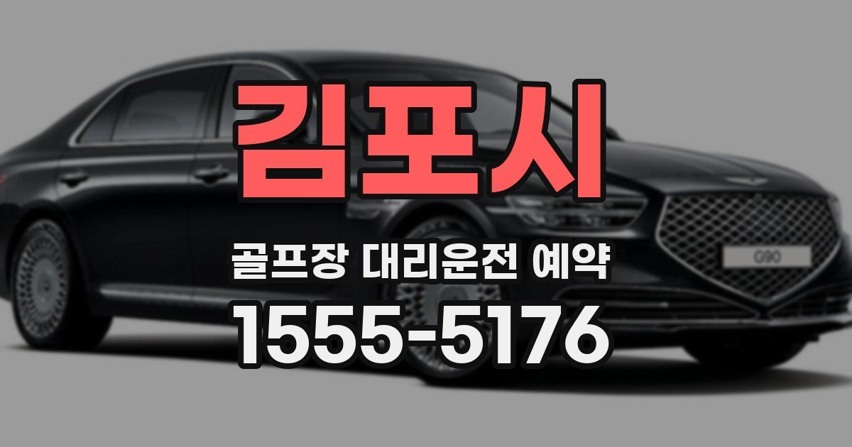 김포시 골프장 대리운전 예약