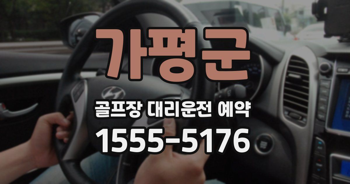 가평군 골프장 대리운전 예약