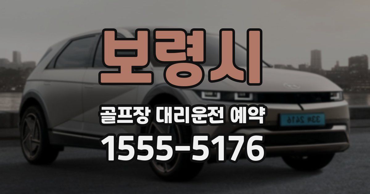보령시 골프장 대리운전 예약