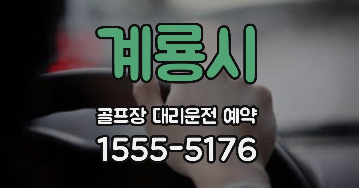 계룡시 골프장 대리운전 예약
