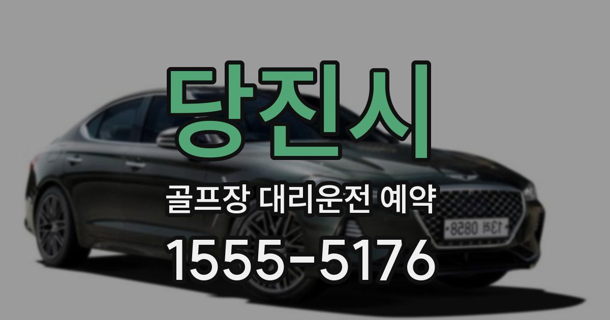 당진시 골프장 대리운전 예약