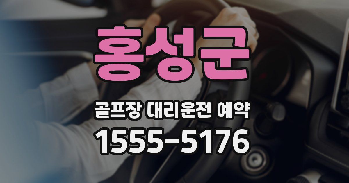 홍성군 골프장 대리운전 예약