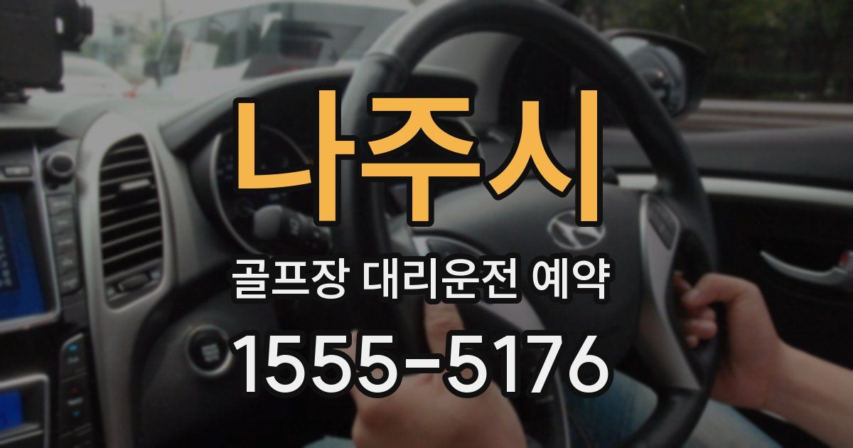 나주시 골프장 대리운전 예약