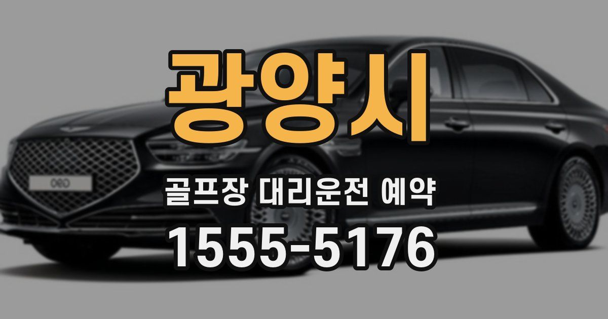 광양시 골프장 대리운전 예약