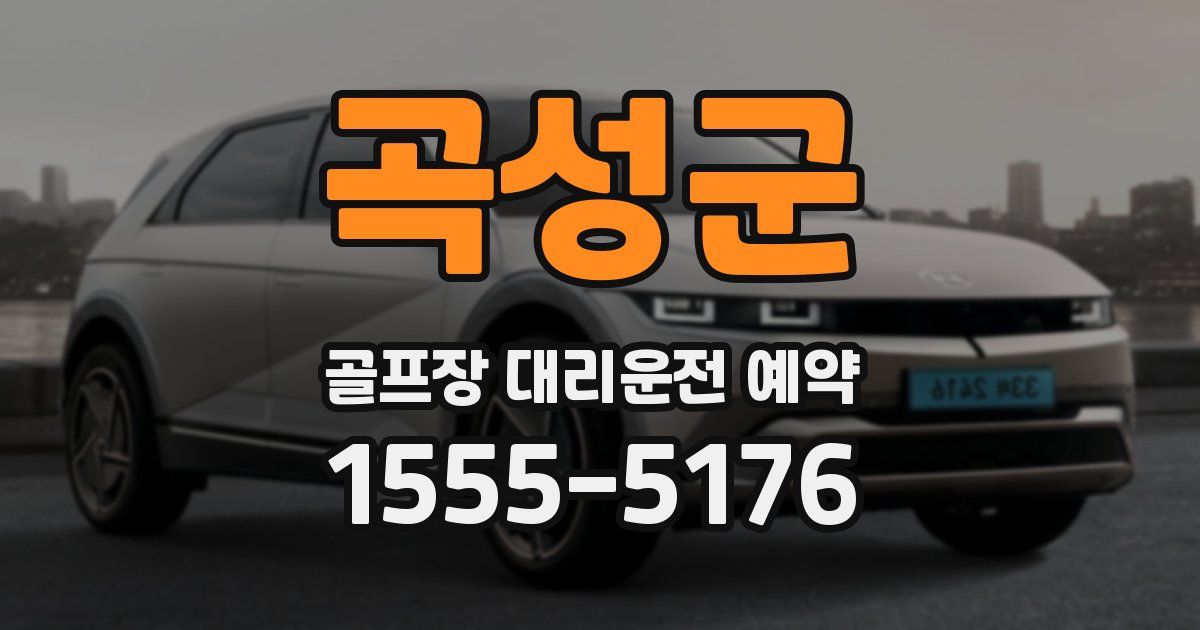 곡성군 골프장 대리운전 예약