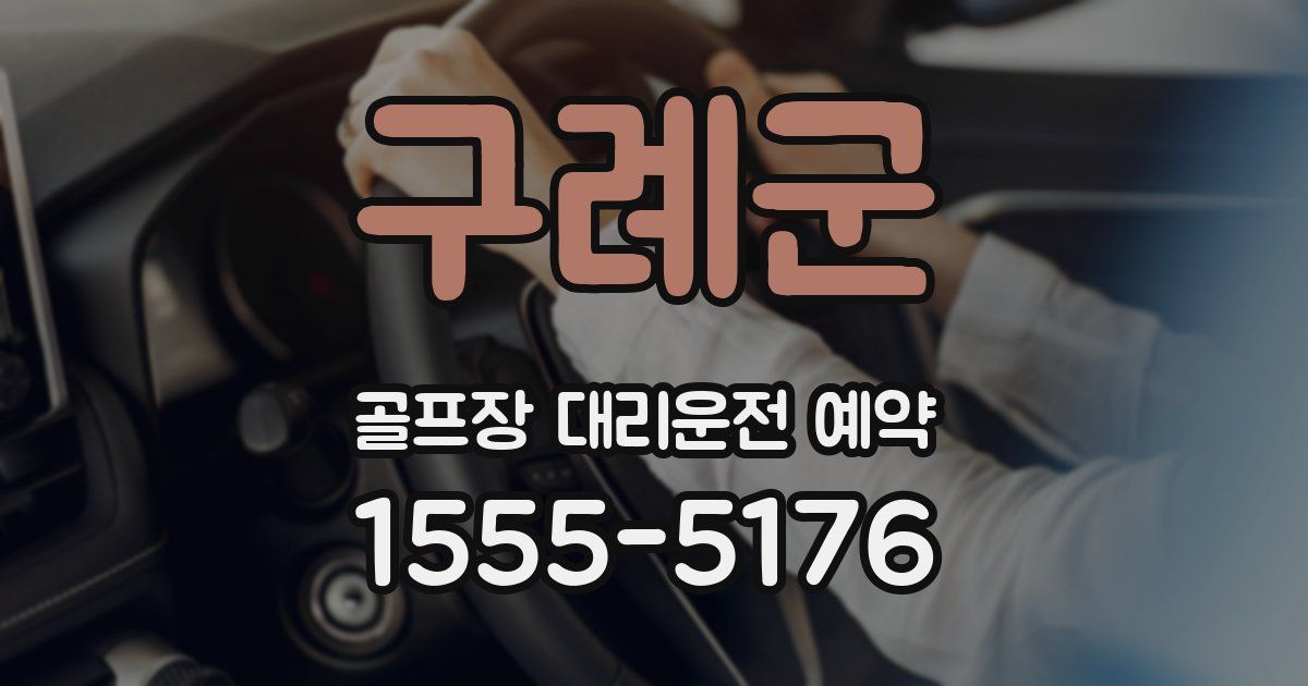 구례군 골프장 대리운전 예약