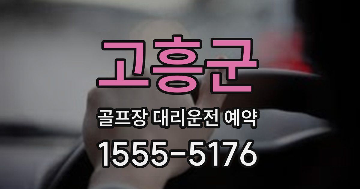 고흥군 골프장 대리운전 예약